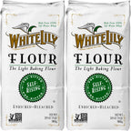 White Lily Self-Rising, Enriched Bleached Flour, 2 lb Bag (Pack of 2)