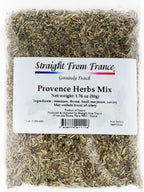 Straight from France Genuinely French, Herbs de Provence Seasoning, Authentic French Culinary Spice Blend for Gourmet Cooking & Marinades 1.76 Oz Bag