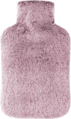Hot Water Bottle with Luxury Cosy Faux Fur Cover, 2L Leakproof Hot Water Bag for Neck, Shoulder Pain Relief, Hot and Cold Therapies for Women,Men, Purple
