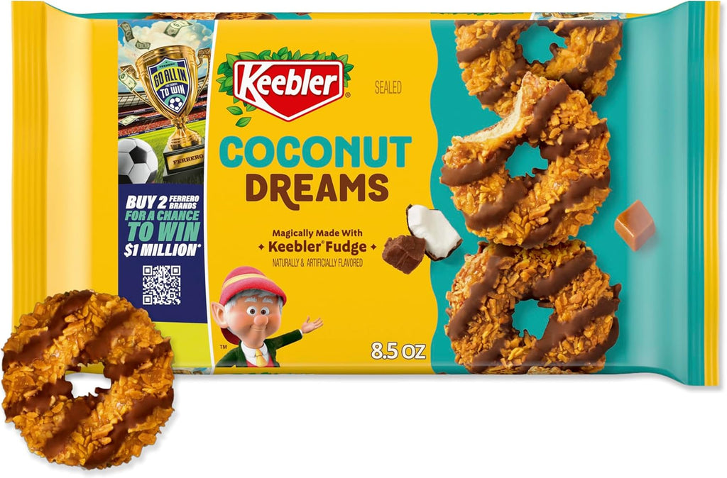 Keebler Fudge Cookies, Coconut Dreams, 8.5oz