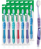 GUM Technique Deep Clean Sensitive Toothbrush, Compact Head & Ultra Soft Tapered Bristles for Adults with Sensitive, 1ct (12pk)