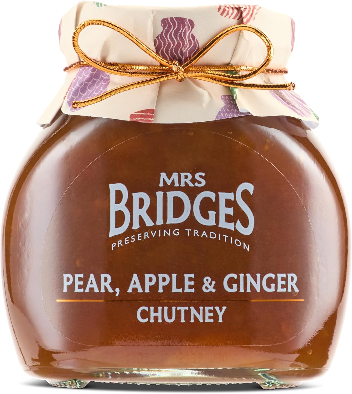 Mrs Bridges Pear, Apple & Ginger Chutney, Made in Scotland, 10oz Jar (Pack of 1)