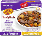 KJ Poultry Kosher for Passover Gluten Free Meals, Beef Goulash Stew with Vegetables (1 Pack) Prepared Entree Fully Cooked, Shelf Stable Microwave Dinner, Travel, Military, Camping, Emergency Survival