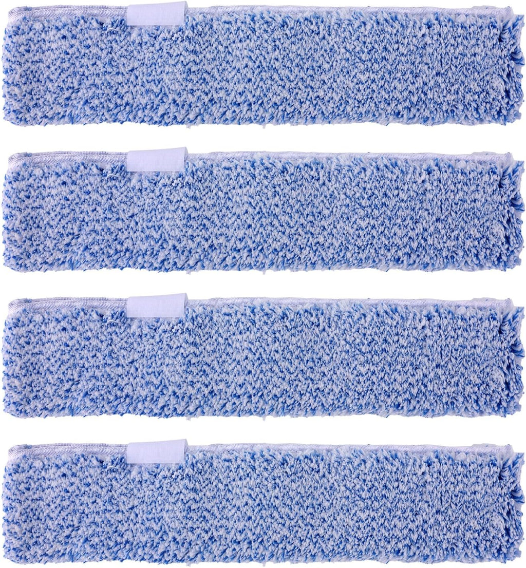4 Pack Microfiber Window Cleaning Refill Replacement, 14" Reusable & Washable Squeegee Cloth Sleeve Compatible with MR.SIGA Window Glass Cleaning Tools Home and Office