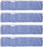 4 Pack Microfiber Window Cleaning Refill Replacement, 14" Reusable & Washable Squeegee Cloth Sleeve Compatible with MR.SIGA Window Glass Cleaning Tools Home and Office