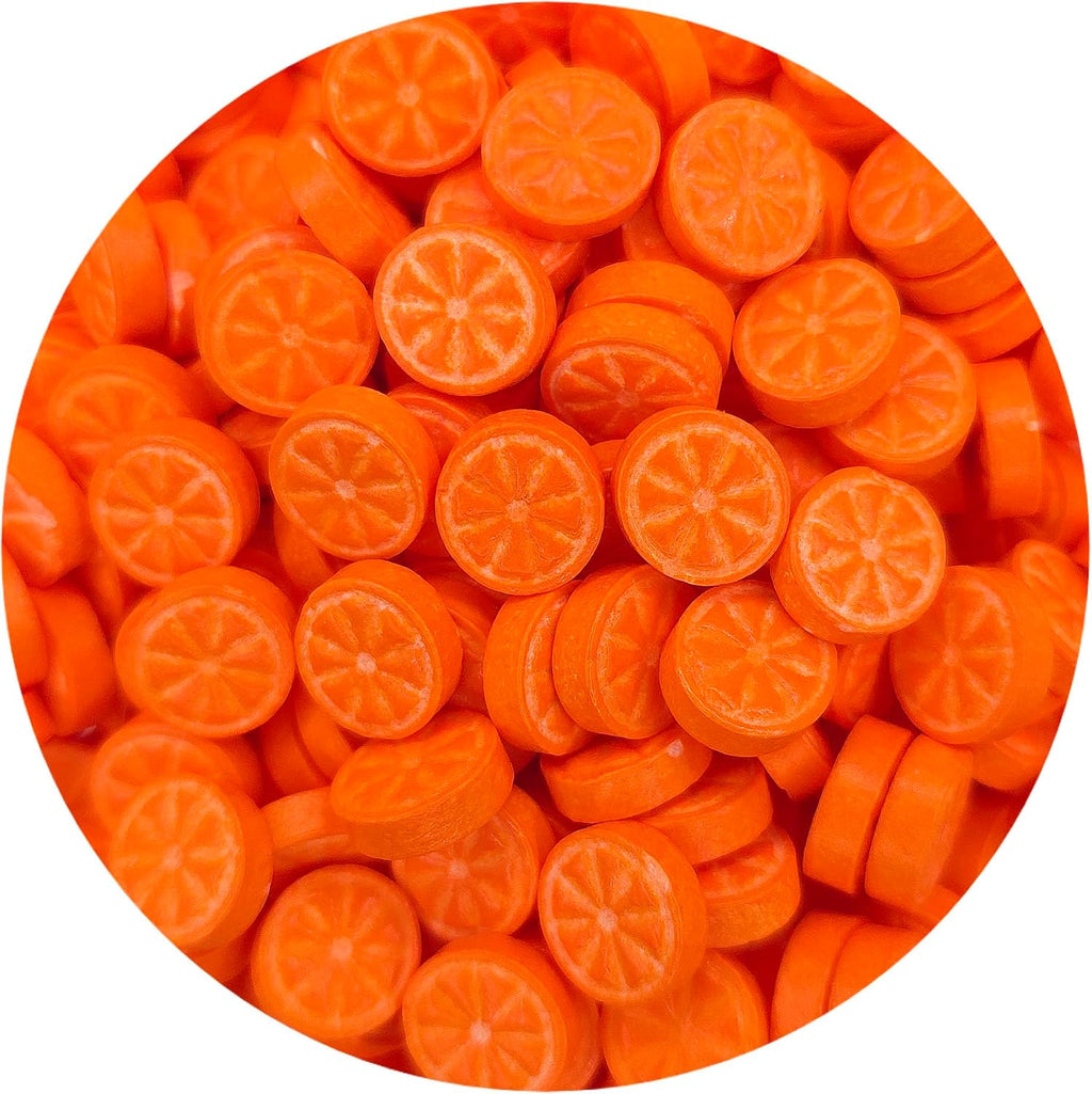 NCS Orange Slice Shaped Edible Sprinkles – Cupcake & Cake Decorations, 8 oz