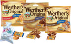 Werther's Original Sugar Free Hard Candy 3 Bags Bundle (1.46 OZ Each) 3 Flavors: Coffee, Chocolate, Caramel | Perfect for Office Spaces Candy dishes Holiday Candy Gifts | Soko Smiles Pocket Bag
