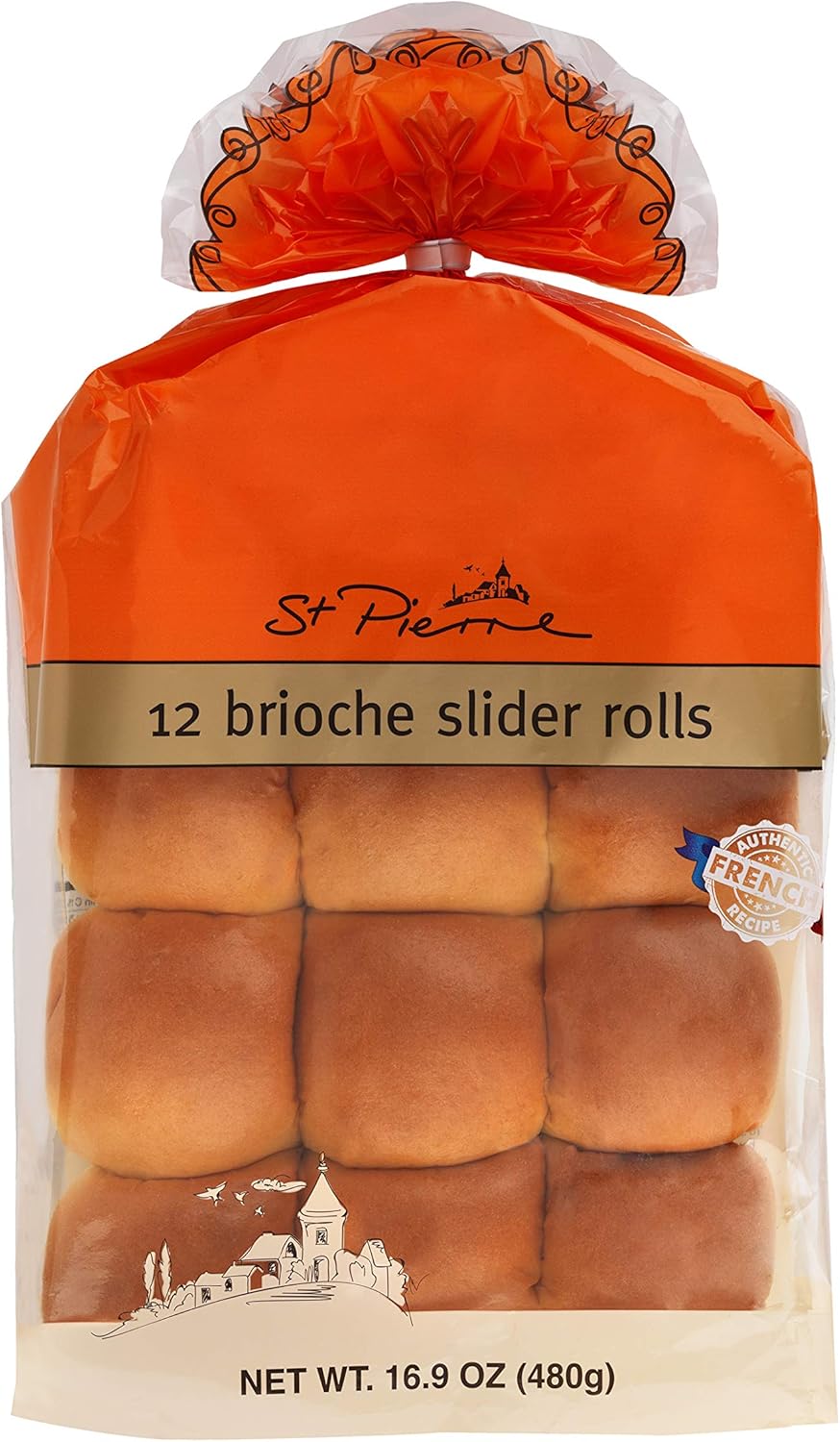St. Pierre, Brioche Slider Rolls, 12-Ct, 16.9 Oz