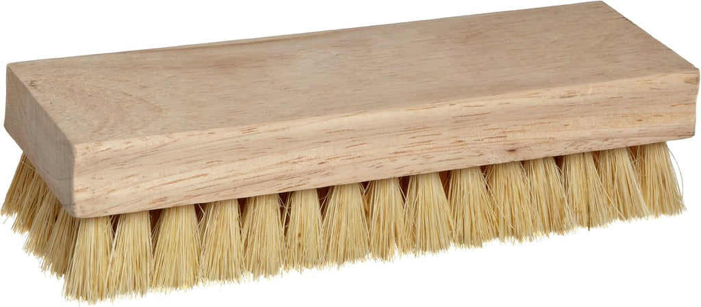 Weiler 44024 8" Block Size, White Tampico Fill, Square Wood Block, Hand Scrub Brush