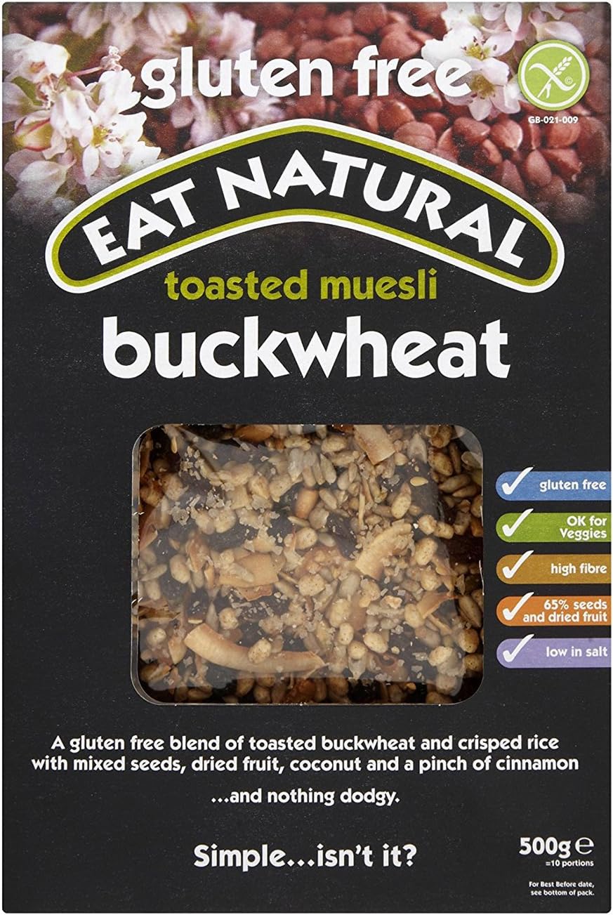 Eat Natural Buckwheat Toasted Muesli 500 g (Pack of 3)