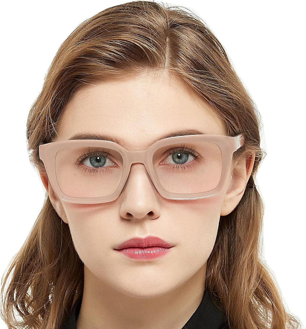 MARE AZZURO Oversized Reading Glasses Women Retro Square Readers 1.00 1.25 1.50 1.75 2.00 2.25 2.50 2.75 3.00 3.50 4.00 5.00 6.00 (Coffee, 200)