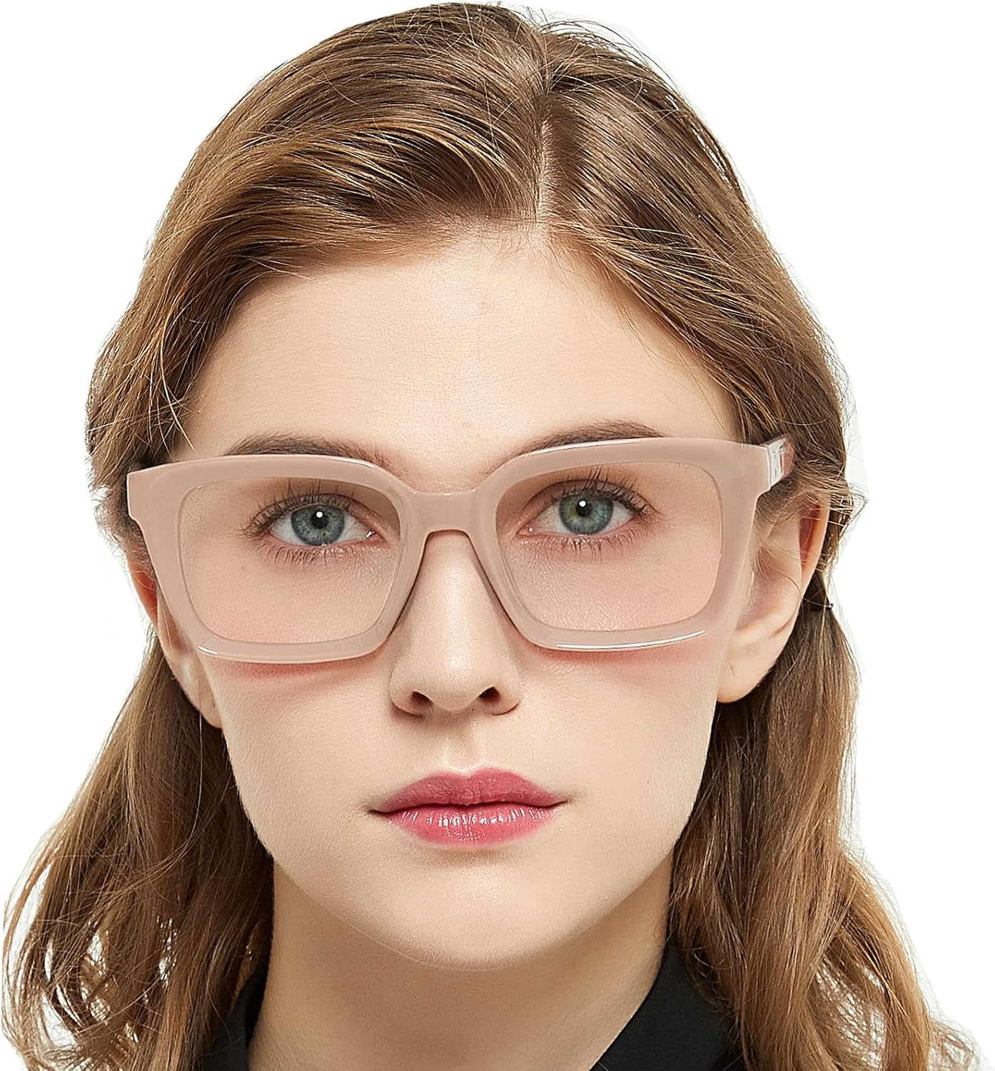 MARE AZZURO Oversized Reading Glasses Women Retro Square Readers 1.00 1.25 1.50 1.75 2.00 2.25 2.50 2.75 3.00 3.50 4.00 5.00 6.00 (Coffee, 200)