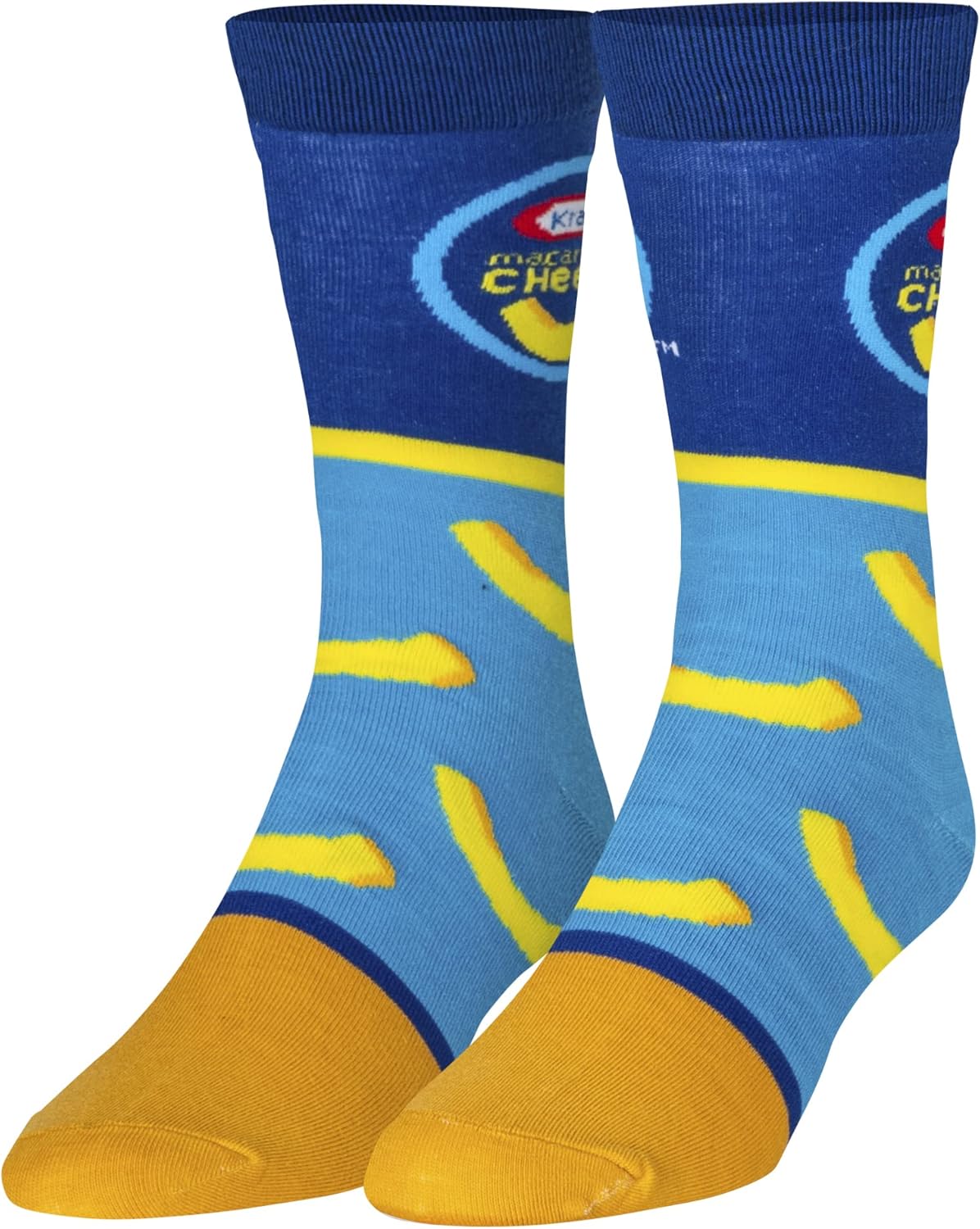 Crazy Socks – Food Brand Icons Novelty Crew Socks – Large – Snack Pantry Graphic Socks – Funny Food Gift Socks