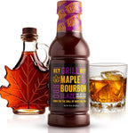 Hey Grill Hey | BBQ Glaze | BBQ Sauce | Bourbon Glaze | Sweet Sauce for Ribs, Chicken, Salmon | Grilling Essentials | Maple Bourbon