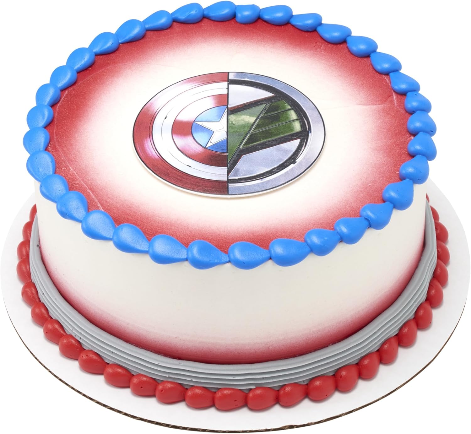 Marvel Studios' Captain America: Brave New World Cake Topper, Captain America & Falcon Cake Decoration, Food Safe Cake Topper, Ready To Use