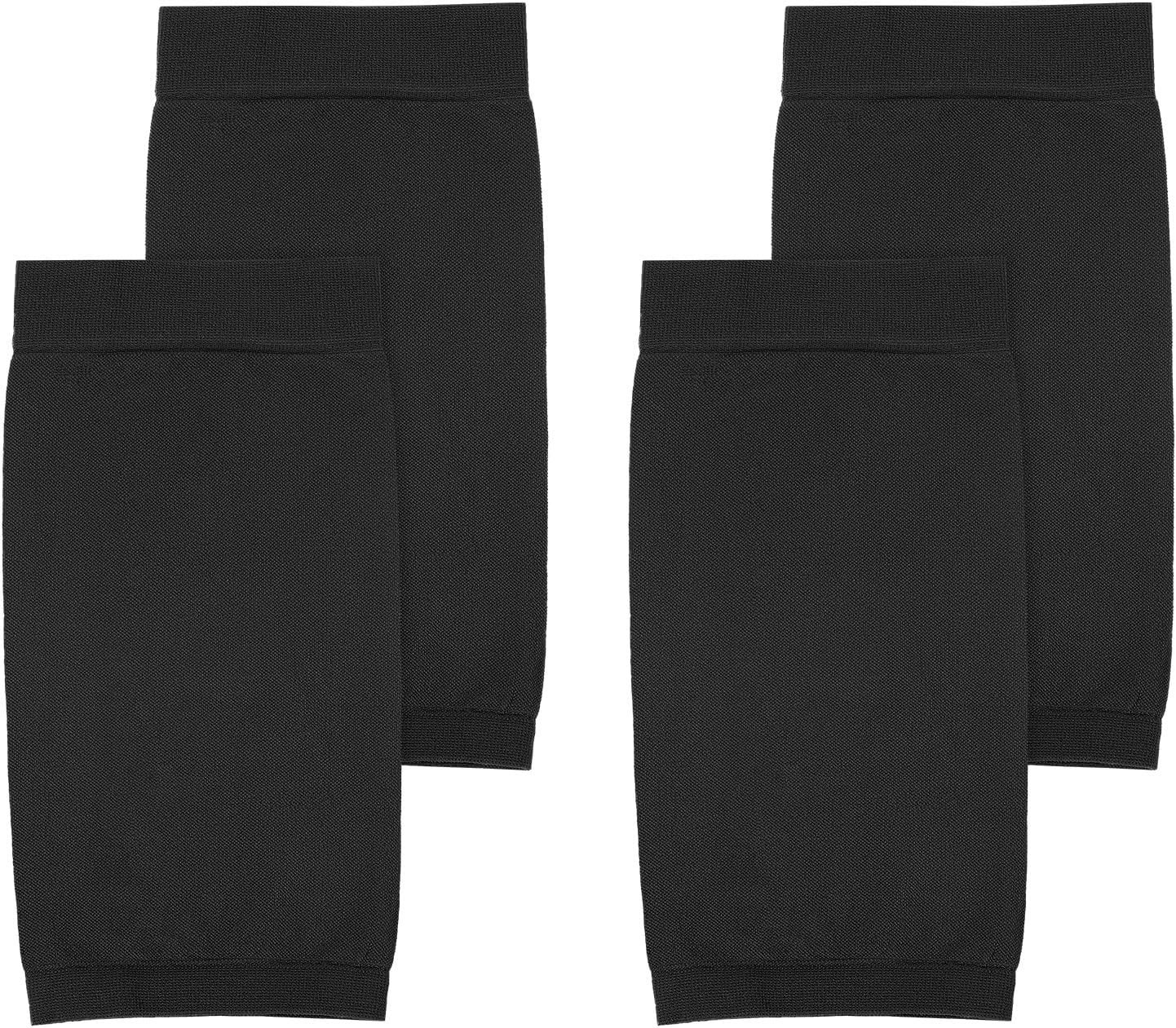 2 Pairs Tattoo Cover up Sleeve, 7.1 X 3.5 Inch Forearm Concealer Support, Tattoo Aftercare UV Protection Over sleeve Fashion Sleeves for Women Men(Black)