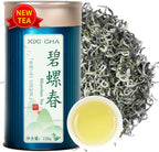 XIXICHA Biluochun Green Tea New Tea Grade AAA Dongting Bi Luo Chun Chinese Green Tea Loose Leaf Pi Luo Chun Floral And Fruity Fragrance （96 cups）碧螺春 绿茶 明前茶 120g/4.23oz