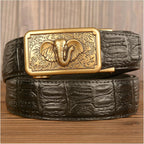Men Genuine Leather Belts for Jeans Pants Fashion Business Suit Belt for Men,Black,115cm/waist:33"~35"