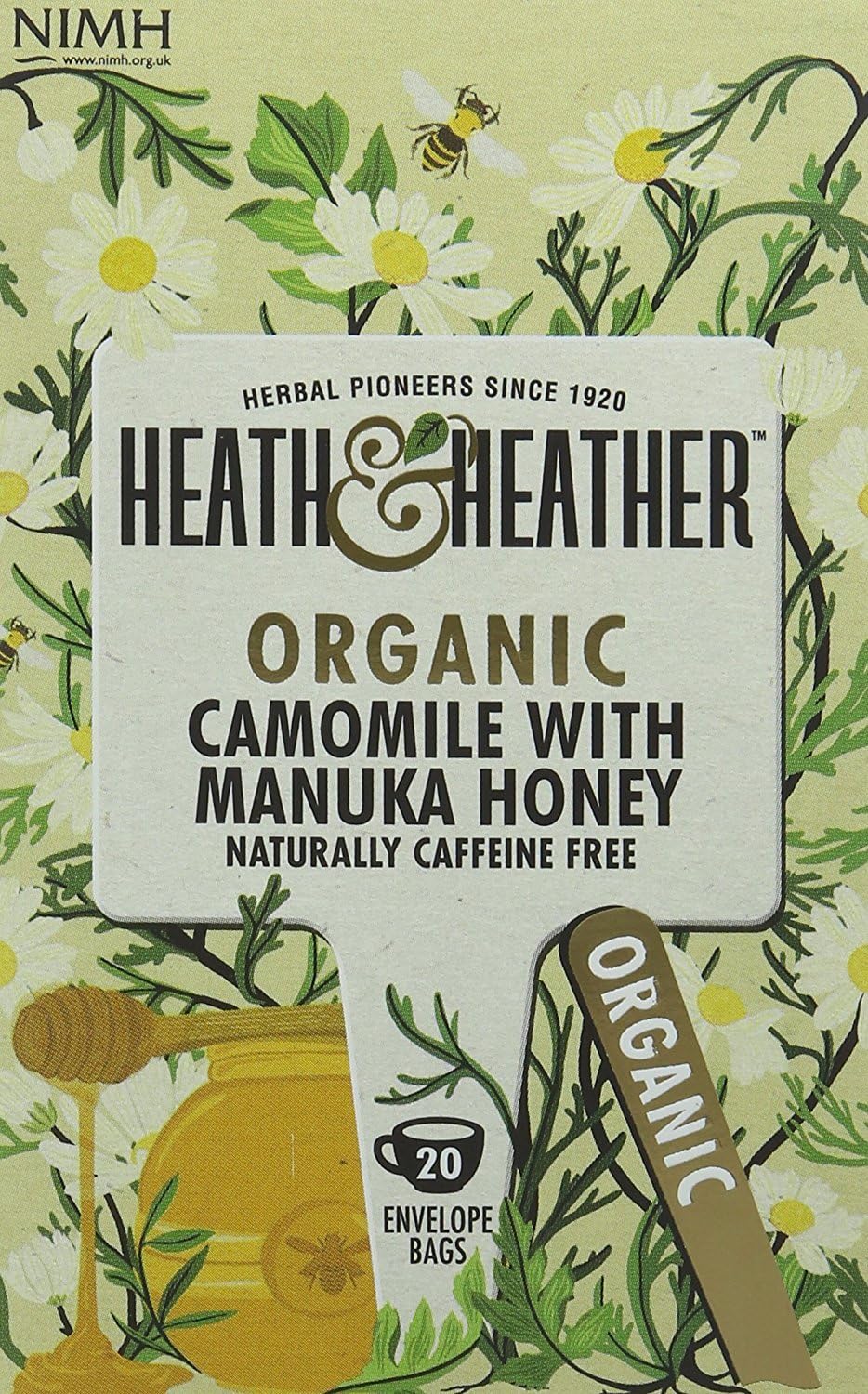 (2 Pack) - Heath and Heather - Camomile Honey Tea | 20 Bag | 2 Pack Bundle