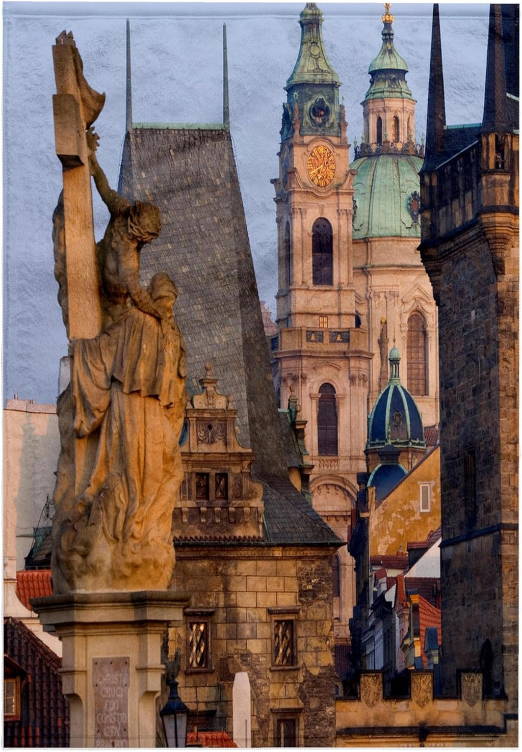 3D Rose TWL_227177_1 Charles Bridge - Prague - Czech Republic Towel, 15" x 22"