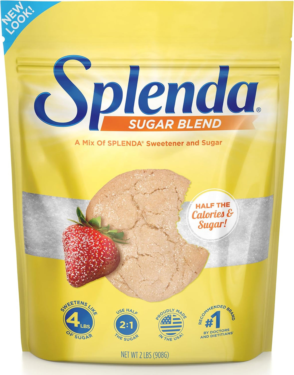 SPLENDA Low Calorie Sweetener for Baking Resealable Bag, Sugar Blend, 32 Ounce