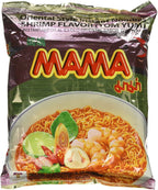 MAMA Instant Ramen Noodle, Tom Yum Shrimp Flavor Pack Of 10