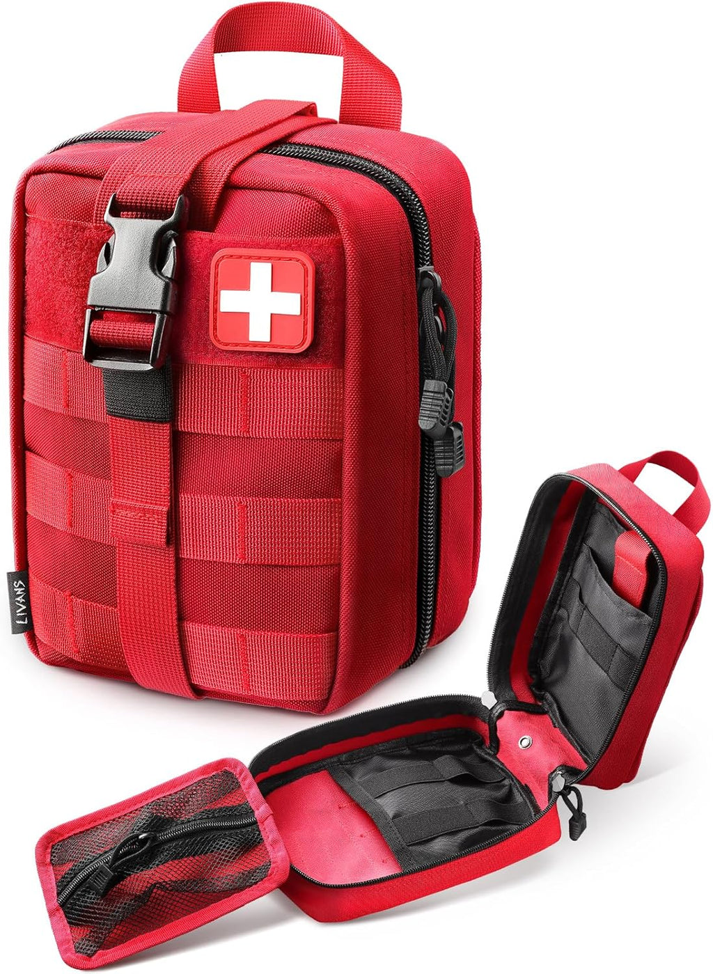 LIVANS 1000D First Aid Bag Empty Medical Ifak Pouch Molle EMT Pouches Rip-Away Tactical Military Trauma Emergency Medic Bag