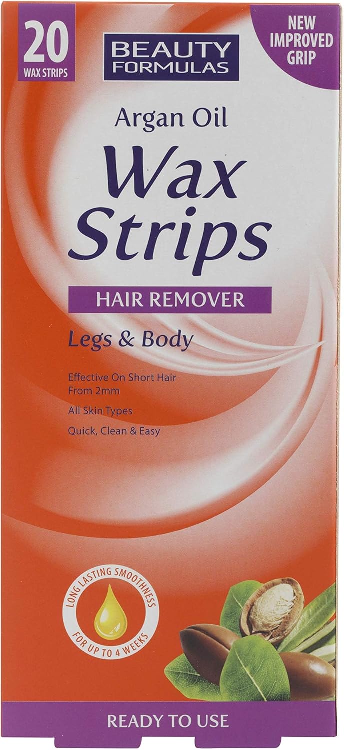 Beauty Formulas Argan Wax Strips 20 Strips