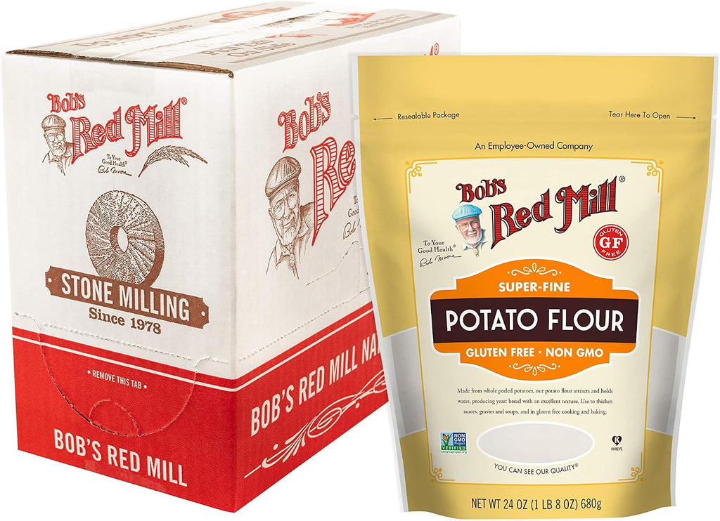 Bob's Red Mill Potato Flour, 24oz (Pack of 4) - Non GMO, Vegan, Kosher