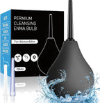 Douches for Men Anal Douche Kit - Enema Bulb,Enema Douche with 3 Nozzle,Reusable Anal Cleaner Enema Bulb for Cleansing,Enima Cleanse for Men Women,224ml(Black