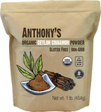 Anthony's Organic Ceylon Cinnamon Powder, 1 lb, Ground, Gluten Free, Non Irradiated, Non GMO, Keto Friendly