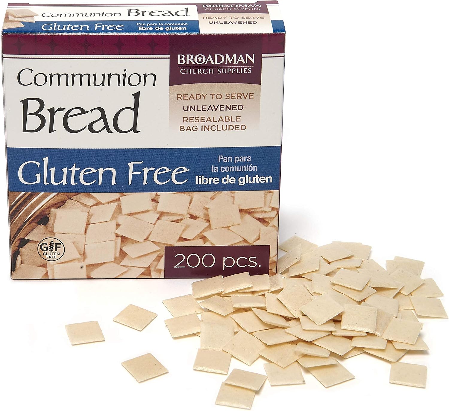 Broadman Church Supplies Communion Bread, Gluten Free, 200 Count