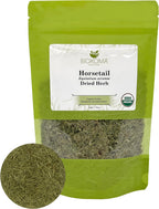 Biokoma Organic Horsetail Herb Tea 50g (Shavegrass) – Supports Healthy Hair, Skin and Nails – USDA Certified Organic Loose Dried Leaves in Resealable Pouch, No Additives, Kosher