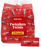 Licorice Twist Strawberry Bulk Pack 2 Pound - Individually Wrapped Chewy Candy for Easter Basket Stuffers, Party Favors, Pinata Filler, and Snacks - Great for Kids & Adults
