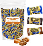 Werthers Original Hard Candy - 1lb Variety Pack of Individually Wrapped Sugar-Free Chocolate, Coffee & Caramel Candy, Guilt-free Zero Sugar Snacks Perfect for Candy Dish & Holiday Gift Bag
