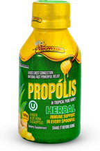 Natural Propolis Cough Syrup for Adults, Immune Support Booster with Bee Honey Extract, Herbal Throat Soothing, Natural Ingredients and Plant Extracts