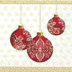 IHR 20 Luxury Paper Christmas Lunch Napkins- Festive Bubbles (Gold)