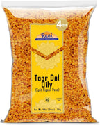 Rani Toor Dal (Split Pigeon Peas) Oily, 64oz (4lbs) 1.81kg Bulk ~ All Natural | Gluten Friendly | NON-GMO | Vegan | Indian Origin