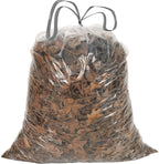 Ultrasac 39 Gallon 1.0 MIL Clear Drawstring Trash Bags - 33" x 40" - Pack of 70 - For Lawn & Leaf
