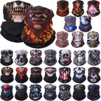 Tarpop 30 Pcs Skull Face Mask for Summer Work Halloween Motorcycle Neck Gaiter Bulk Seamless Headwear Balaclava Face Covers