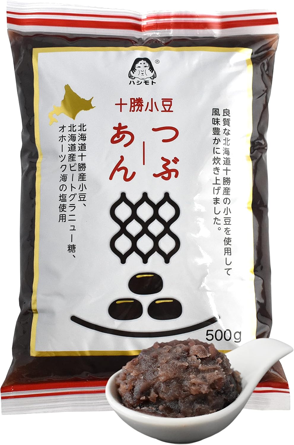 chaganju Red Bean Paste -Adzuki Beans, Japanese Mochi Rice Cake Sweets Anko, Mashed TSUBUAN, VEGAN & GLUTEN-FREE 17.6OZ(500g)