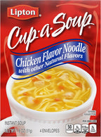 SOUP SECRETS Lipton Cup-a-Soup Instant Soup Chicken Noodle 4 Count For a Warm Cup of Soup Soup Made With Real Chicken Broth Flavor 1.8 oz