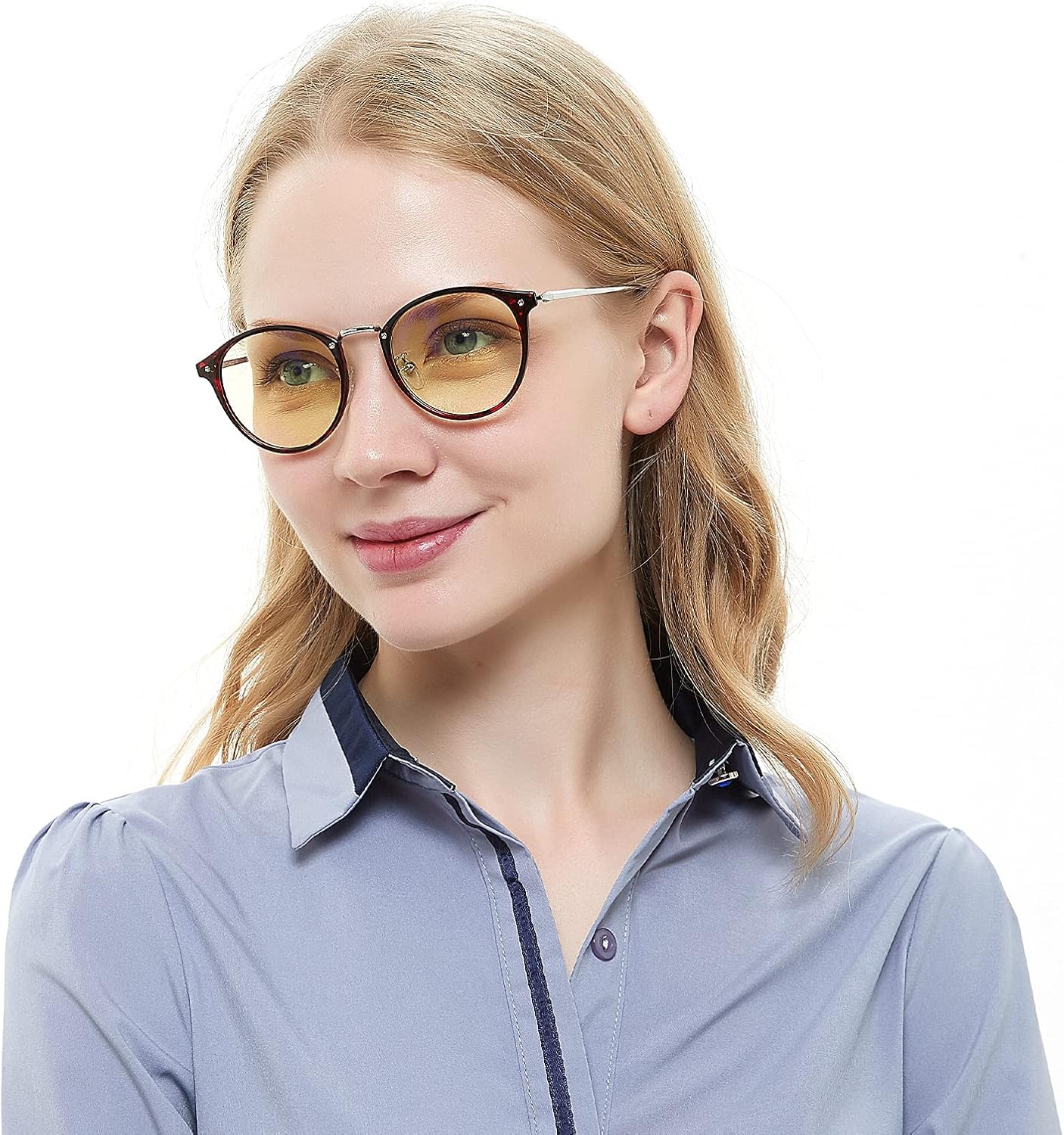 Blue Light Blocking Glasses Women/Men, Computer Gaming Glasses, Reduce Eyes Fatigue