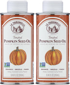La Tourangelle, Toasted Pumpkin Seed Oil, Great for Cooking, Salad Dressings, Pastas, and Spreads - Health and Beauty Oil, 8.45 fl oz (Pack of 2)