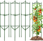 TCBWFY 4-Pack 48-Inch Adjustable Tomato Cages, Heavy-Duty Metal Plant Support Trellis for Garden and Pots, DIY Tomato Stakes, Height Adjustable 16 to 192 Inches