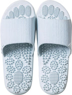 Acupressure Massage Slippers Therapeutic Reflexology Sandals for Foot Acupoint Massage Shiatsu Arch Pain Relief Non-Slip Massage Shoes for Bath Shower (Gray, 7.5-8)