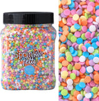 Sweets Indeed, Bulk Rainbow Sprinkles, 1.2 pounds, Sprinkle Mix, Perfect for Cake Decorations, Baking Ice Cream Cookies Cupcake Topper (Rainbow Confetti)