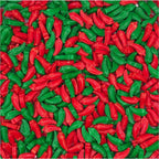 NCS Chili Pepper Shaped Edible Sprinkles – Red & Green Cupcake, Cake & Cookie Decorations, 7 oz