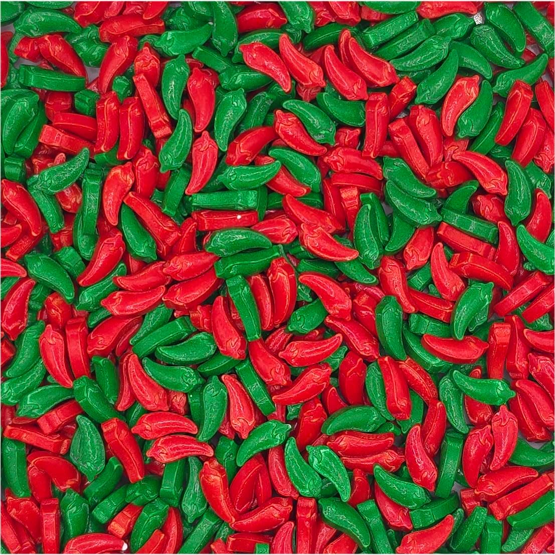 NCS Chili Pepper Shaped Edible Sprinkles – Red & Green Cupcake, Cake & Cookie Decorations, 7 oz