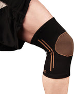 Copper D Copper Compression Knee Sleeve - Rayon from Bamboo Charcoal Copper Infused Knee Support Brace